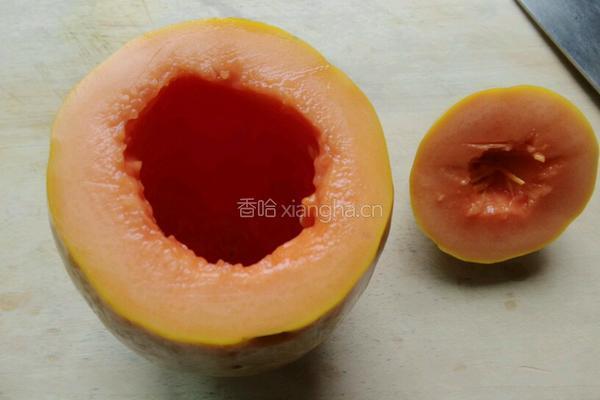 木瓜椰奶冻的做法图解2