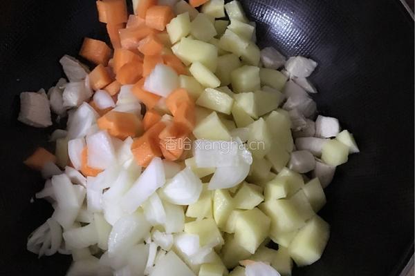 咖喱鸡肉饭的做法图解5