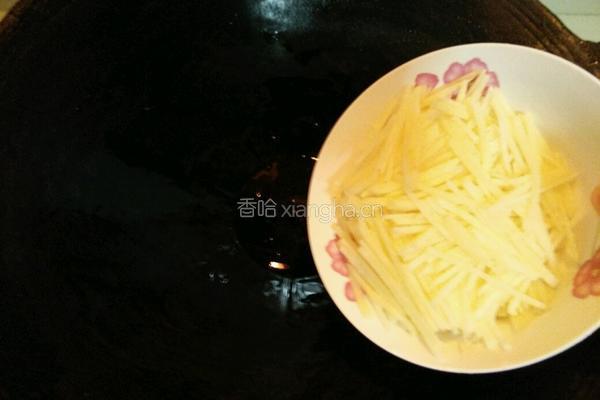 双椒土豆丝的做法图解4