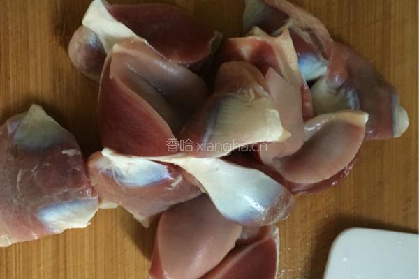炒鸭胗的做法图解2