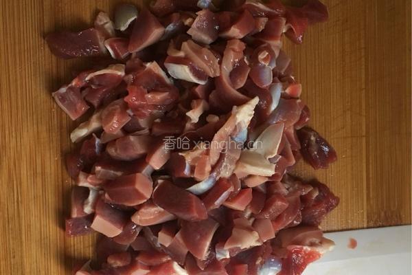 炒鸭胗的做法图解3