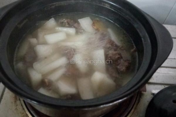 白萝卜炖牛杂的做法图解6