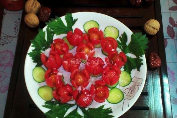 圣女果花开富贵的做法图解5