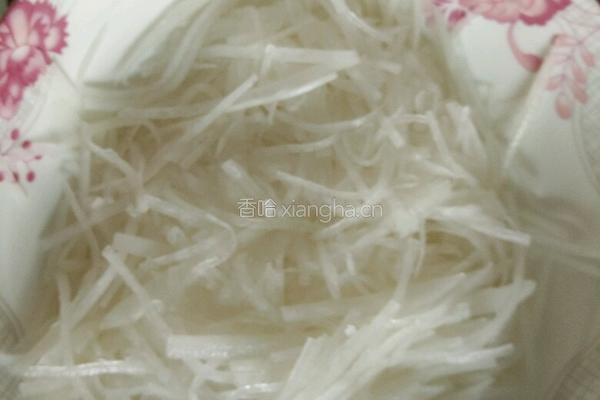凉拌白萝卜的做法图解3