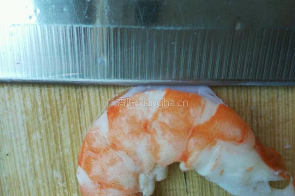 虾仁青菜粥的做法图解2