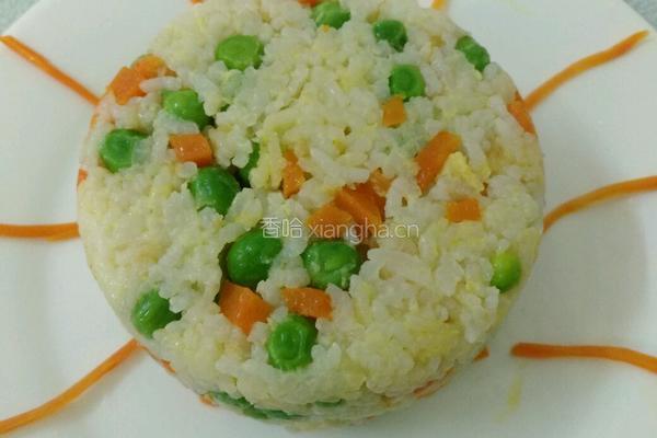 豌豆胡萝卜蛋炒饭的做法图解10