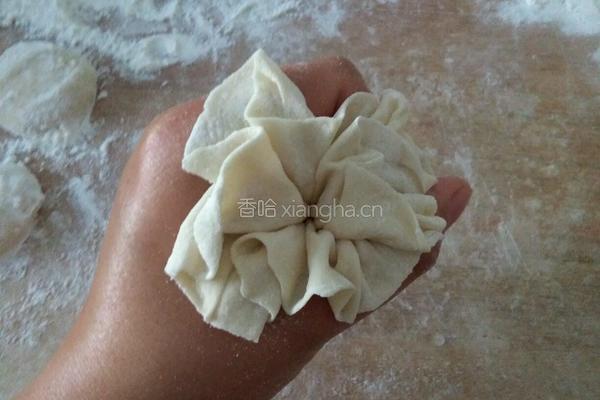 泡菜猪肉馅烧麦的做法图解5