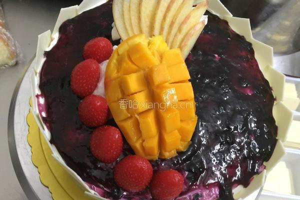 圣女果水果蛋糕的做法图解5