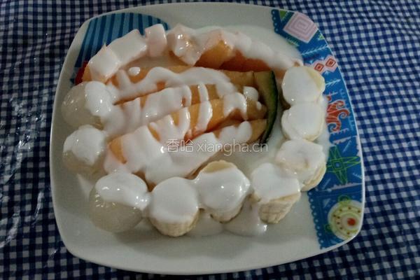 水果拼盘酸奶的做法图解7
