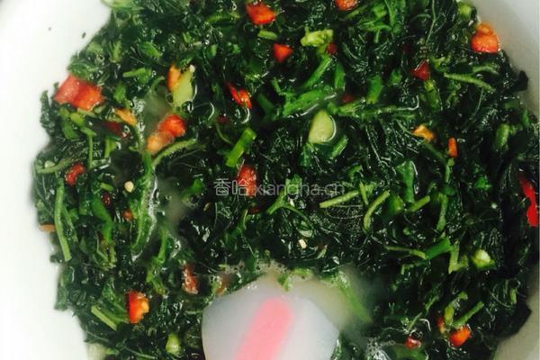 野笕菜鸡蛋饼的做法图解4