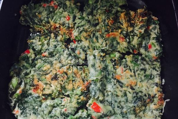 野笕菜鸡蛋饼的做法图解12
