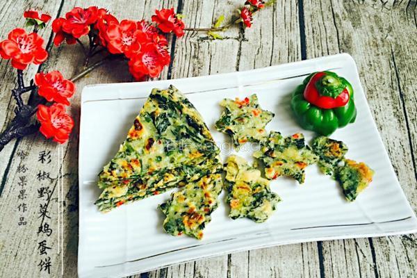 野笕菜鸡蛋饼的做法图解13
