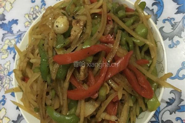 彩椒土豆丝的做法图解7