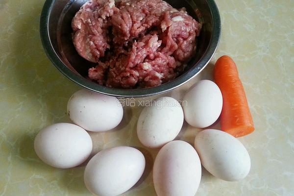 蒸肉包蛋的做法图解1