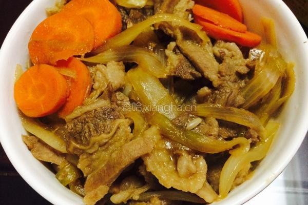 牛丼(日式牛肉饭）的做法图解4