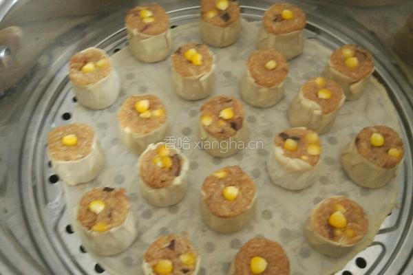 香菇猪肉糯米烧麦的做法图解13