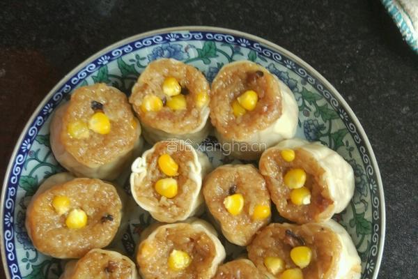 香菇猪肉糯米烧麦的做法图解14