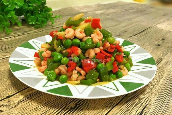 青豆炒虾仁的做法图解11