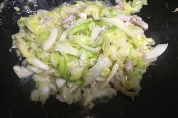 卷心菜炒肉丝的做法图解10