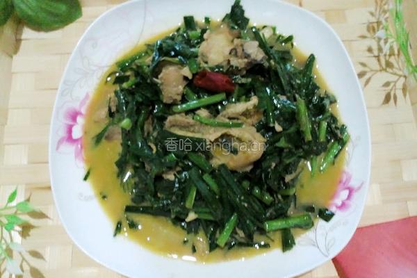 韭菜炒蛤肉的做法图解4