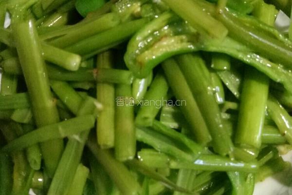 辣炒空心菜梗的做法图解5