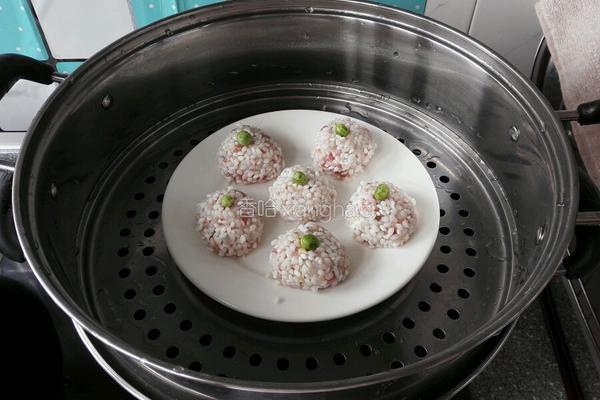 清蒸大米虾丸的做法图解12