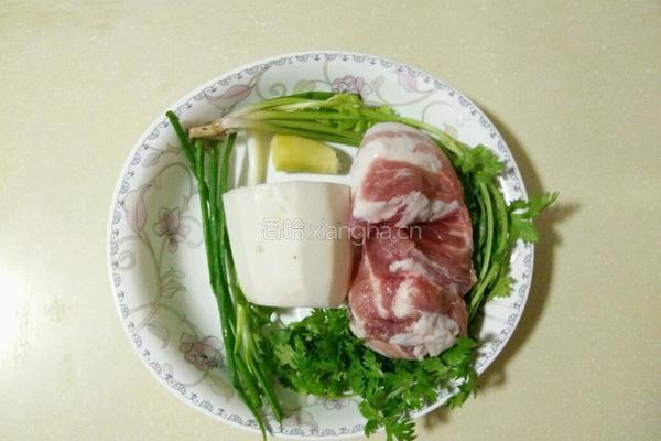 白萝卜肉圆汤的做法图解1