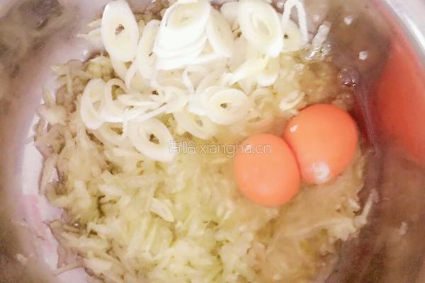 瓜皮鸡蛋饼的做法图解3