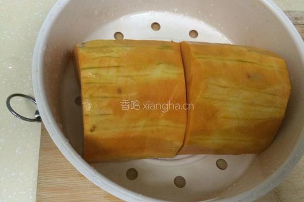 丿蜜红豆馅南瓜糯米糍的做法图解2