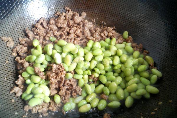 肉沫毛豆的做法图解5