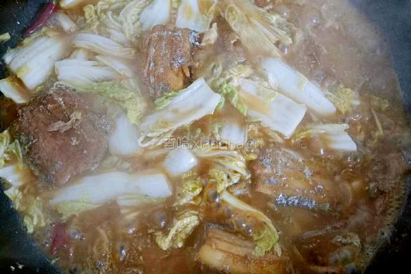 带鱼炖娃娃菜的做法图解11