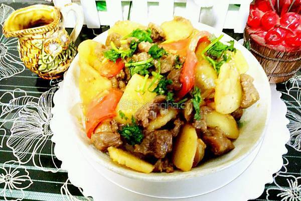 彩椒土豆烧牛肉的做法图解6