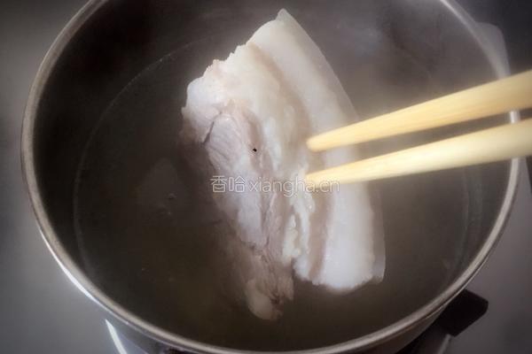 青蒜回锅肉的做法图解4