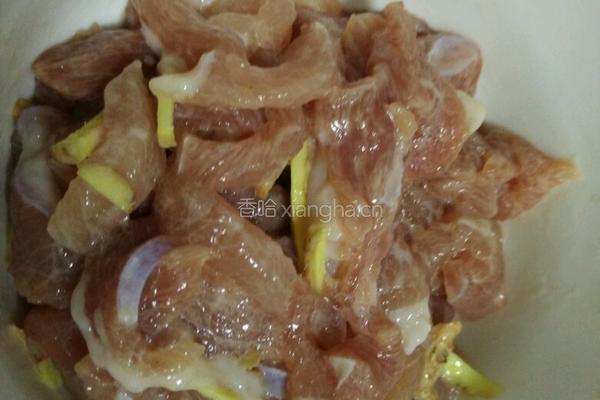 彩椒香菇肉丝的做法图解1