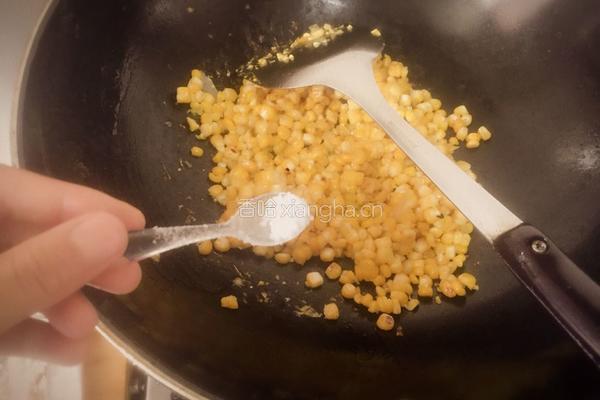 金沙玉米莲花的做法图解7
