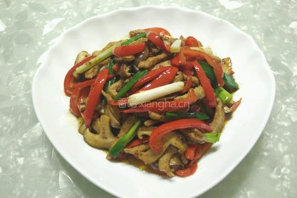 彩椒香菇肉丝的做法图解6