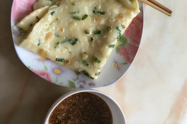 葱花鸡蛋煎饼的做法图解4