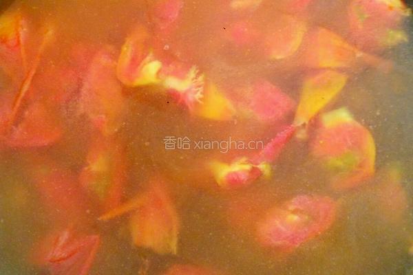 鸡蛋柿子面的做法图解4