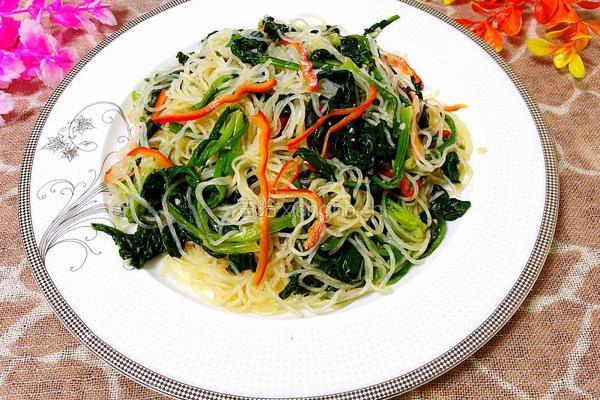 菠菜拌粉丝的做法图解9
