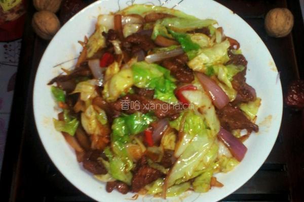 卷心菜洋葱炒肉的做法图解9