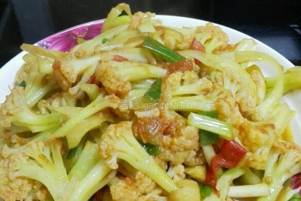 番茄菜花的做法图解6