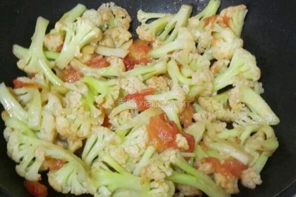 番茄菜花的做法图解5