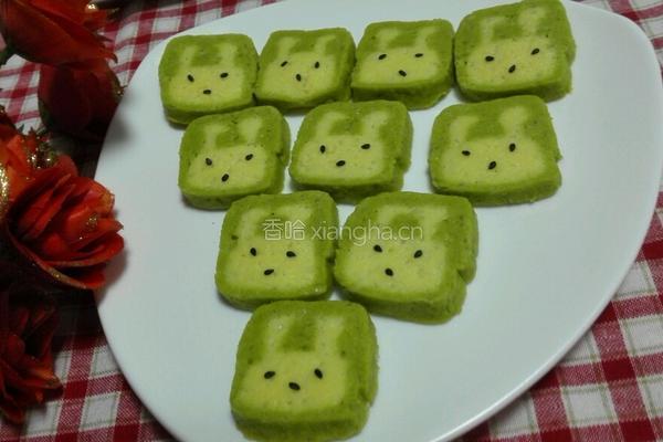 抹茶小兔子曲奇饼干的做法图解18