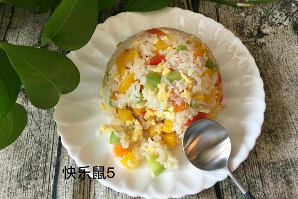 爱心彩椒炒饭的做法图解9