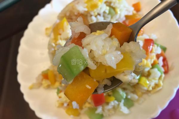 彩椒炒饭的做法图解10