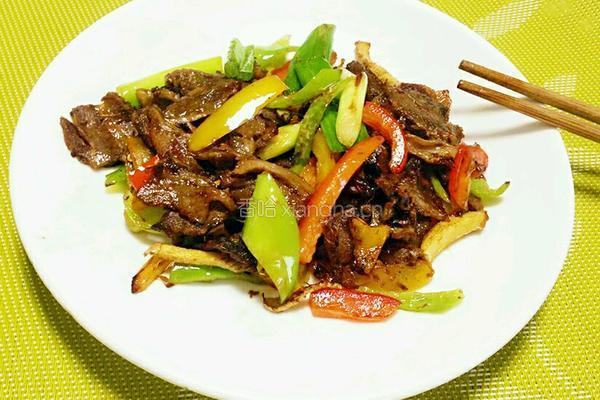 彩椒炒牛肉的做法图解5