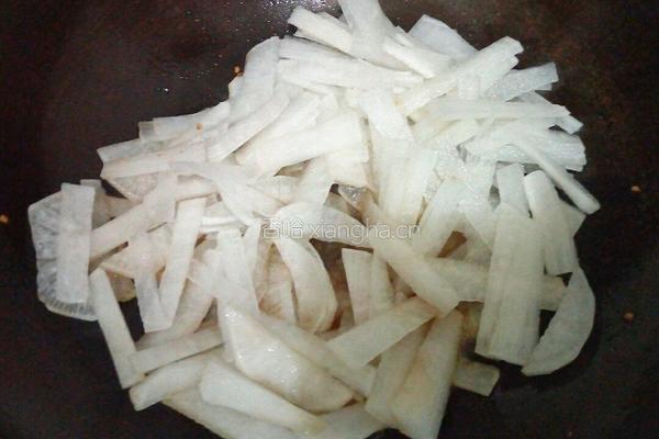 白萝卜炒肉丝的做法图解9
