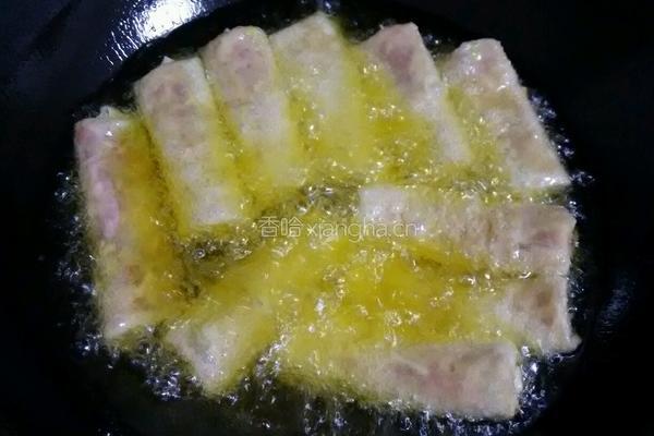 肉馅春卷的做法图解14