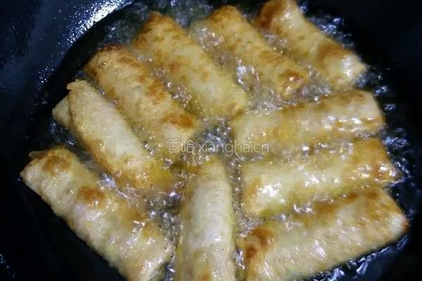 肉馅春卷的做法图解15