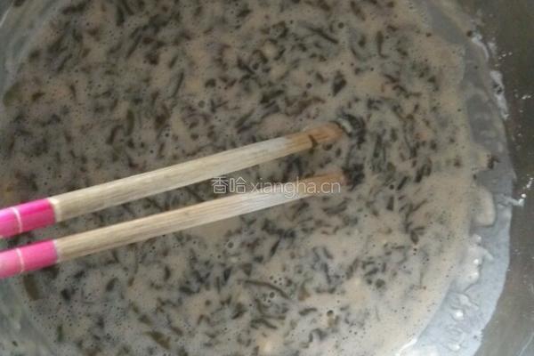 紫菜虾皮鸡蛋饼的做法图解3